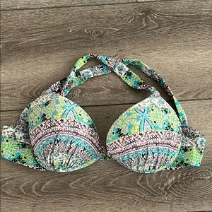 Victoria's Secret the gorgeous Multicolor Bikini Top size 34D